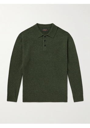 Beams Plus - Wool Polo Shirt - Men - Green - S