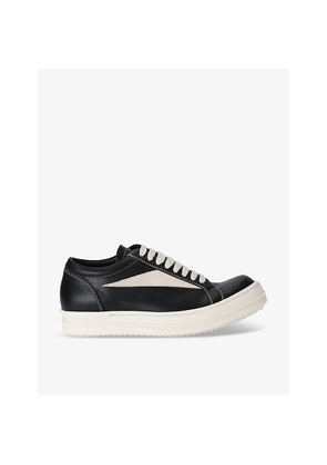 Womens Rick Owens Vintage Contrast-Stitch Suede Low-Top Trainers