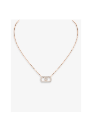 Messika So Move Pavé 18ct Gold and 0.65ct Pendant Necklace