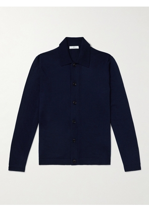 Mr P. - Cashmere Shirt - Men - Blue - XS