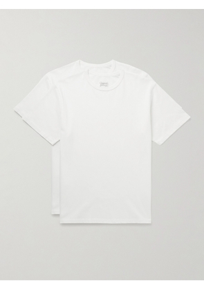 FrizmWORKS - Set of Two Cotton-Jersey T-Shirts - Men - White - S