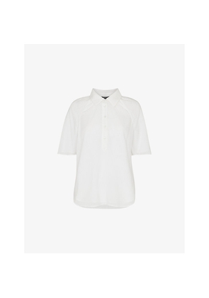 Womens Whistles Mia Short-Sleeve Cotton Shirt