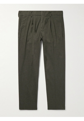 NN07 - Bill 1067 Tapered Pleated Woven Chinos - Men - Green - 28W 32L