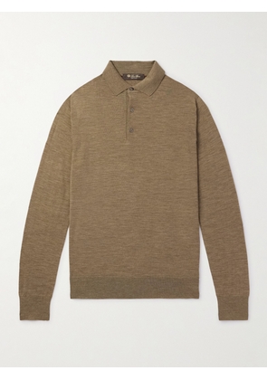 Loro Piana - Wish® Wool Polo Shirt - Men - Green - IT 46