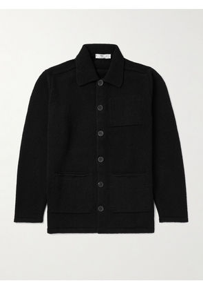 Inis Meáin - Carpenter's Merino Wool and Cashmere-Blend Cardigan - Men - Black - S