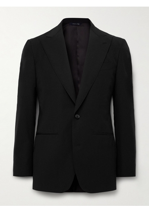 Saman Amel - Slim-Fit Wool, Mohair and Linen-Blend Suit Jacket - Men - Black - IT 46