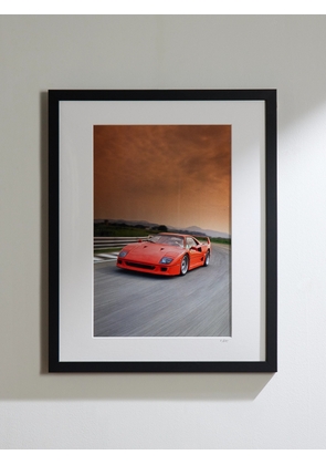 Sonic Editions - Framed 2021 1987 Ferrari F40 Print, 16'' x 20'' - Men - Black