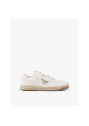 Womens Prada Downtown Logo-Embellished Leather Low-Top Trainers