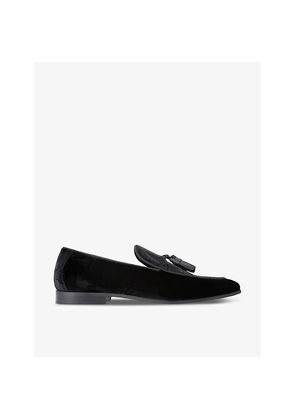 Mens Kurt Geiger London Henry Tassel-Embellished Slip-On Suede Loafers