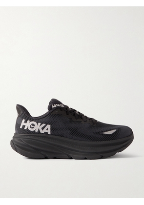 Hoka - Clifton 9 Rubber-Trimmed Recycled-GORE-TEX Invisible Fit Sneakers - Men - Black - US 7