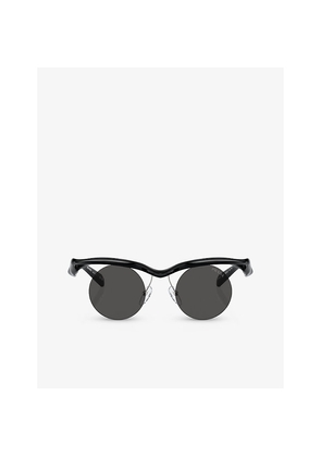 Prada Pr A24S Round-Frame Injected Sunglasses