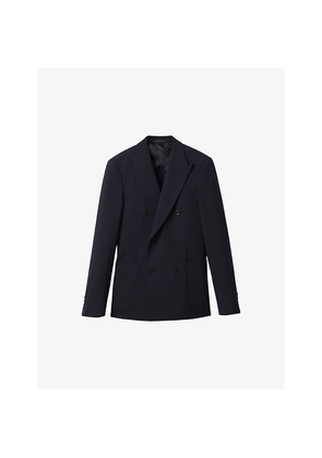 Mens Reiss Belmont Slim-Fit Stretch Woven-Blend Blazer