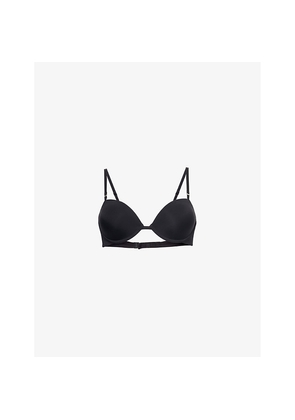 Womens Calvin Klein Demi Sculpted Nylon-Blend Bra