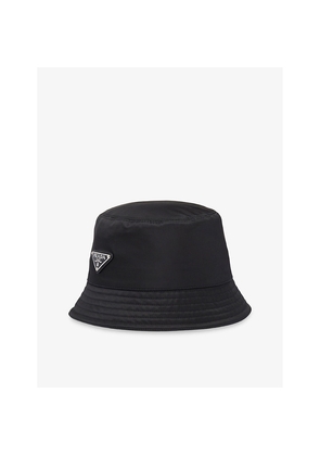 Prada Logo-Plaque Nylon Bucket Hat