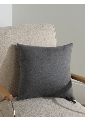 Brunello Cucinelli - Bead-Embellished Brushed-Cashmere Cushion - Men - Gray