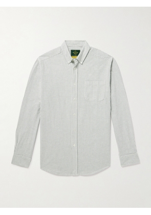 Portuguese Flannel - Button-Down Collar Brushed-Cotton Oxford Shirt - Men - Green - XS