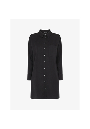 Womens Whistles Helena Button-Through Woven Mini Dress