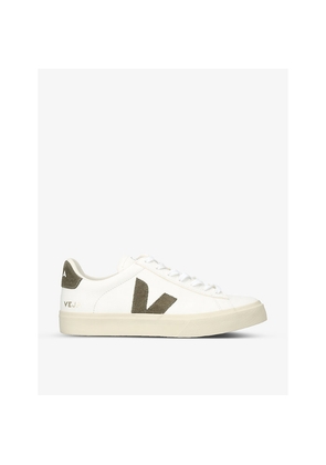 Mens Veja Campo Chromefree Leather Low-Top Trainers