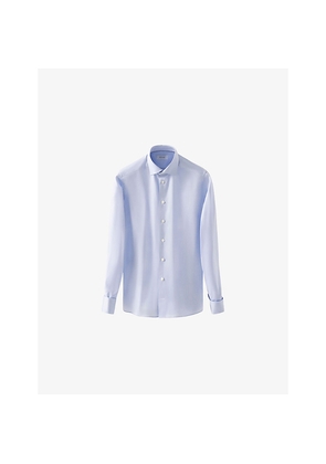 Mens Eton Signature French-Cuff Slim-Fit Cotton-Twill Shirt
