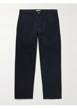 NN07 - Aden 1923 Straight-Leg Organic Cotton-Blend Twill Chinos - Men - Blue - 28W 32L