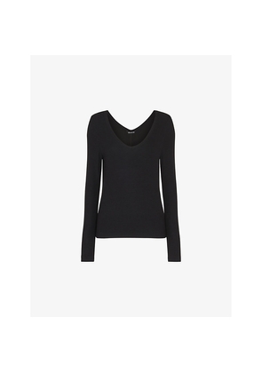 Womens Whistles Ribbed Jersey Top