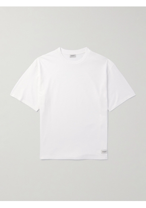 SAINT LAURENT - Logo-Appliquéd Cotton and Modal-Blend Jersey T-Shirt - Men - White - S