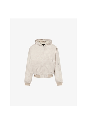 Mens Represent Hooded Padded Stretch-Cotton Jacket