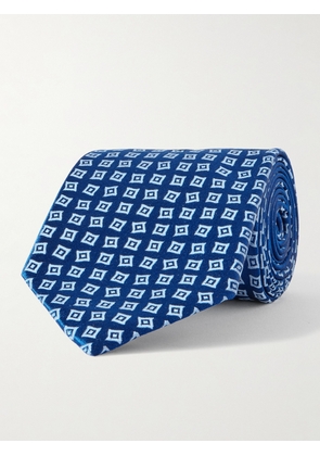 Charvet - 8.5cm Silk-Jacquard Tie - Men - Blue