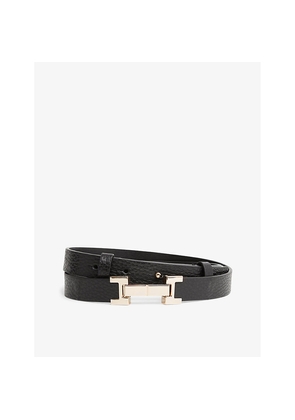 Womens Reiss Hayley Hinged-Buckle Leather Belt