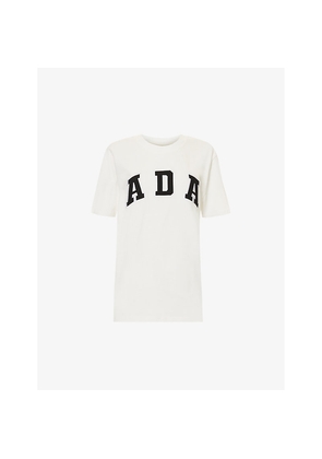 Womens Adanola Logo-Appliqué Relaxed-Fit Cotton-Jersey T-Shirt