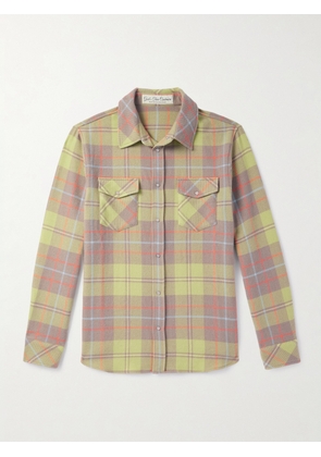 God's True Cashmere - Earth Checked Cashmere Shirt - Men - Green - XS