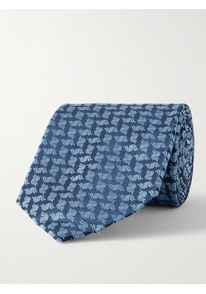 Charvet - 8.5cm Silk-Jacquard Tie - Men - Blue