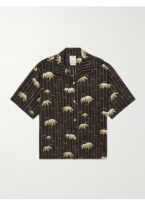 Visvim - Copa Camp-Collar Printed Silk Shirt - Men - Black - 1
