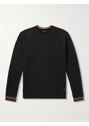 Paul Smith - Striped Cotton-Jersey Sweatshirt - Men - Black - S