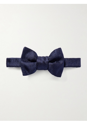 Charvet - Pre-Tied Paisley-Jacquard Silk Bow Tie - Men - Blue