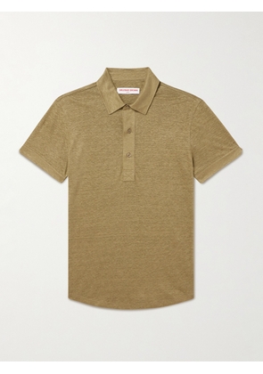 Orlebar Brown - Sebastian Linen-Jersey Polo Shirt - Men - Green - S
