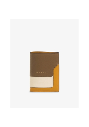 Womens Marni Vanitosi Logo-Embossed Leather Wallet