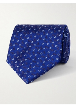 Charvet - 8.5cm Silk-Jacquard Tie - Men - Blue