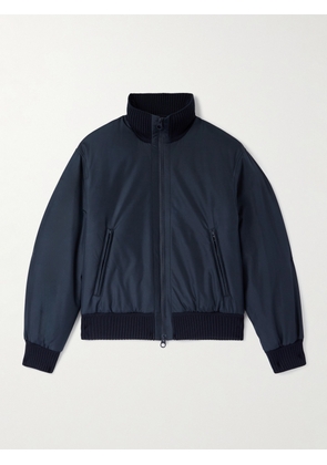 Loro Piana - Denzel Padded Storm System® Silk Tech Bomber Jacket - Men - Blue - IT 46