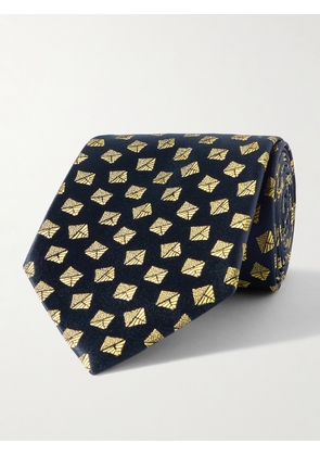 Charvet - 8.5cm Silk-Jacquard Tie - Men - Blue