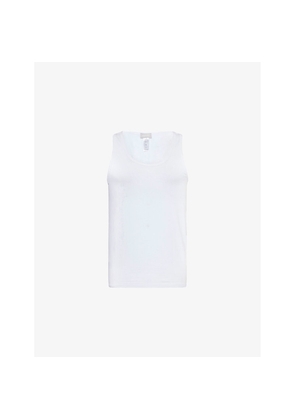 Mens Hanro Cotton Superior Cotton-Blend Vest Top