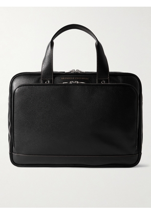 Brunello Cucinelli - Textured-Leather Briefcase - Men - Black