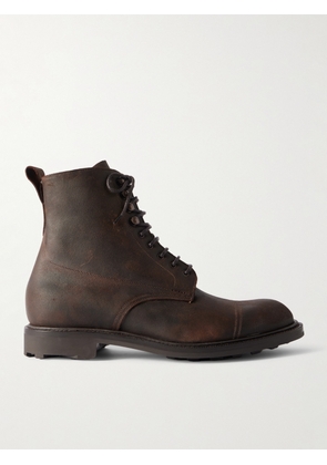 Edward Green - Ambleside Waxed-Suede Boots - Men - Brown - UK 7
