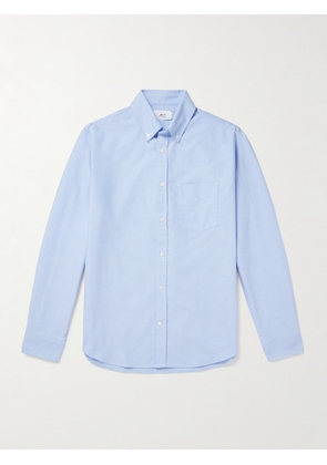 Mr P. - Button-Down Collar Organic Cotton Oxford Shirt - Men - Blue - XS