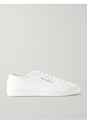 SAINT LAURENT - Gym Low Logo-Print Leather Sneakers - Men - White - EU 39