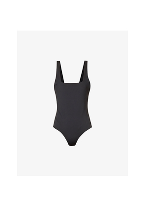 Womens Good American Scuba Square-Neck Stretch-Woven Body