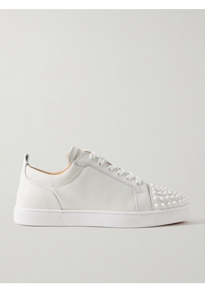 Christian Louboutin - Louis Junior Spikes Cap-Toe Leather Sneakers - Men - White - EU 40