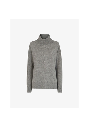 Womens Whistles Roll-Neck Cashmere Jumper