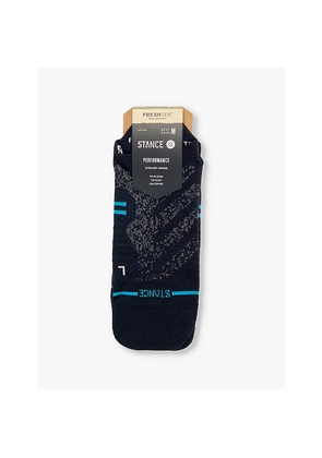 Mens Stance Run Branded-Print Stretch-Woven Socks
