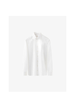 Mens Eton Elevated-Twill Contemporary-Fit Cotton Shirt